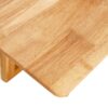 Rubber Wood And Solid Wood Coffee Table Modern Minimalist Rattan Weaving Design, Living Room Balcony, Multifunctional Small Sized Furniture - Natural - Image 15