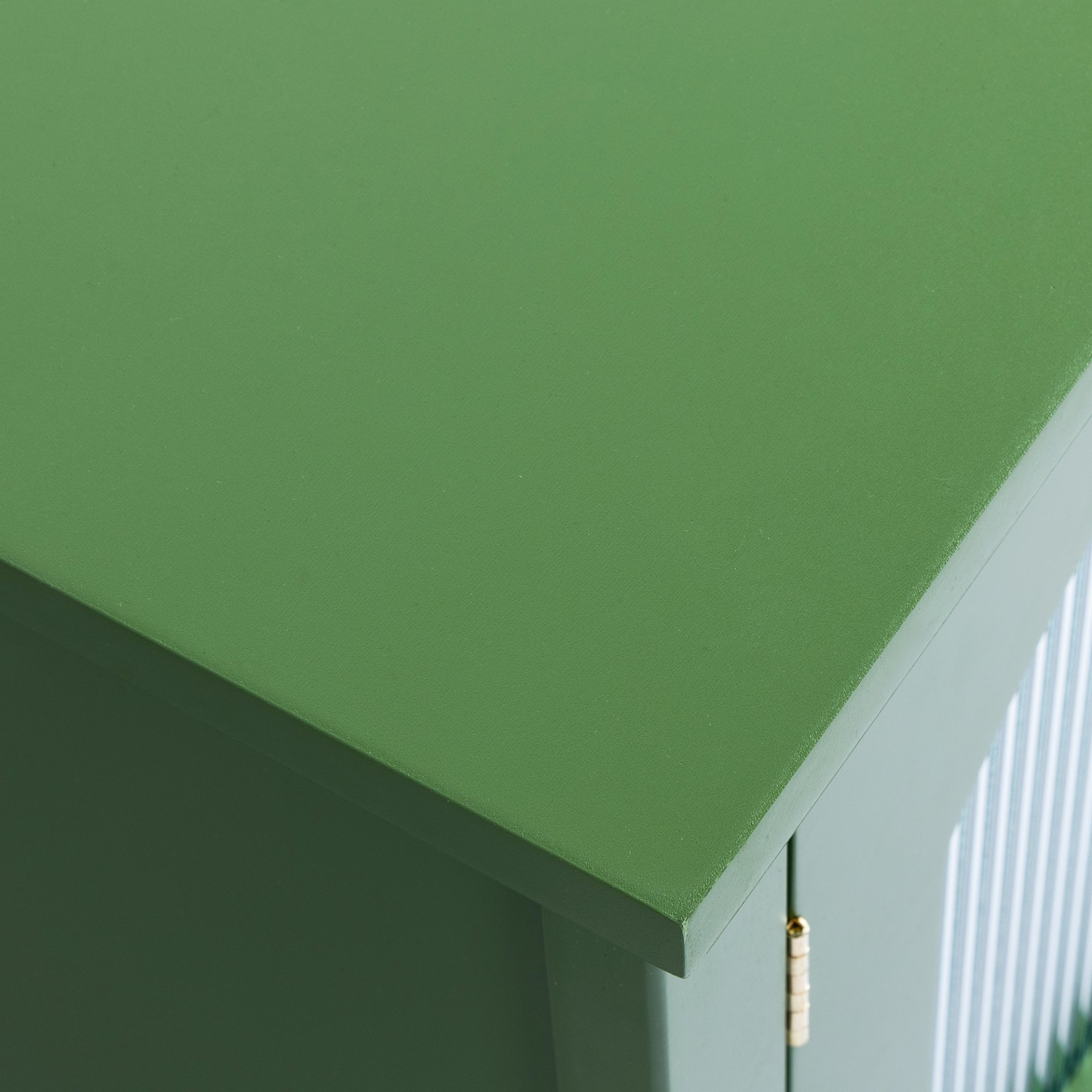 Stylish TV Cabinet, Entertainment CenterTV Stand, TVconsoletable, Media Console, Solidwood Frame, Changhong Glass Door, Metal Handle - Antique Green - Image 20