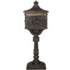 Cast Aluminum Mail Box, Postal Box, Mailbox - Bronze - Image 10