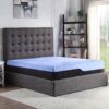 Refresh - 12" California King Size Hybrid Cooling Fast Responding Latex Foam And Coil Mattress - Blue - Image 2
