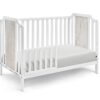 Brees Island - 3 In 1 Convertible Crib - White / Graystone - Image 7