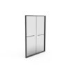Frame Double Sliding Shower Door, Bypass Bathroom Sliding Door With Premium Clear Tempered Glass, Hardware Sliding Glass Shower Enclosure - Matte Black - Image 18