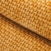 Polyester Fiber Loveseat Sofa Upholstered Couch With Golden Metal Legs Club 2 Seat Sofa For Living Reading Room Bedroom Apartment Small Space Dorm - Yellow - Image 12