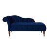 Samuel - Tufted Roll Arm Chaise Lounge - Navy Blue - Image 4