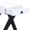 Fierce - Accent Table With Built - In USB Port - White / Black - Image 8