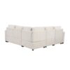 Sectional Sofa Convertible Pull Out Sofa Bed L - Shaped Sofa U - Shaped Sofa With A Movable Storage Ottoman For Living Room - Beige - Image 22