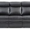 Double Reclining Sofa - Black - Image 2