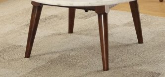 Gasha - Coffee Table - White Marble / Walnut - Image 4