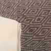 Amuleto - Hand Loomed Cotton Pouf - Dark Gray / Brown - Image 6
