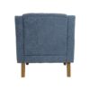 Accent Chair, Living Room Chair, Footrest Chair Set With Vintage Brass Studs, Button Tufted Upholstered Armchair For Living Room, Comfy Reading Chair For Bedroom, Reception Room - Blue - Image 26