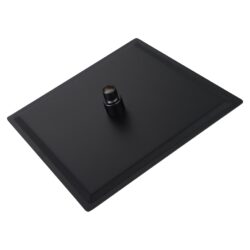 Square Rainfall Shower Head Wall Or Ceiling Mounted, Modern Bathroom Fixture - Matte Black