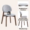Hadasa - 5 Pieces Dining Room Set - Walnut / Light Gray - Image 10