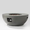 36" Propane Gas Fire Pit Table, 50000 Btu Round Steel Fire Pit With Tank Holder For Outside Patio Deck Garden Backyard - Gray - Image 6