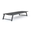 Outdoor Chaise Lounge With Mesh Back And Metal Frame - Black - Image 4