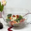 Swirl Acrylic Serving Bowl Unbreakable Large Plastic Soup And Salad Bowl Bpa Free Clear - Clear - Image 2