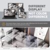 Modern Oversized Modular Sectional Sofa, Sparkling Chenille Fabric Soft Cushion Sofa With 8 Pillows, 8 Pieces Diy Combination Tufted Sofa, No Assembly Required - Gray - Image 15