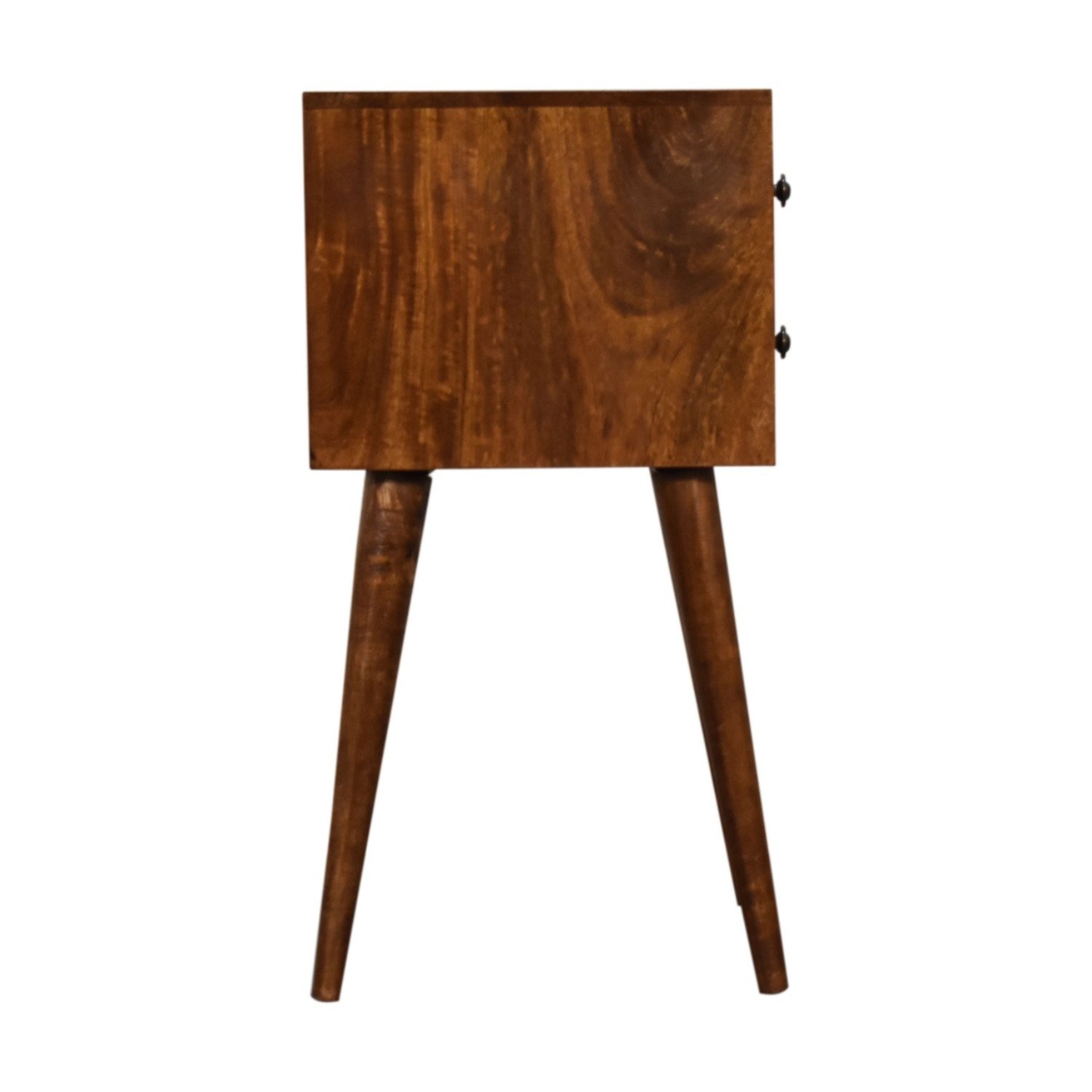 Mini 2 Drawer Nightstand - Chestnut - Image 9