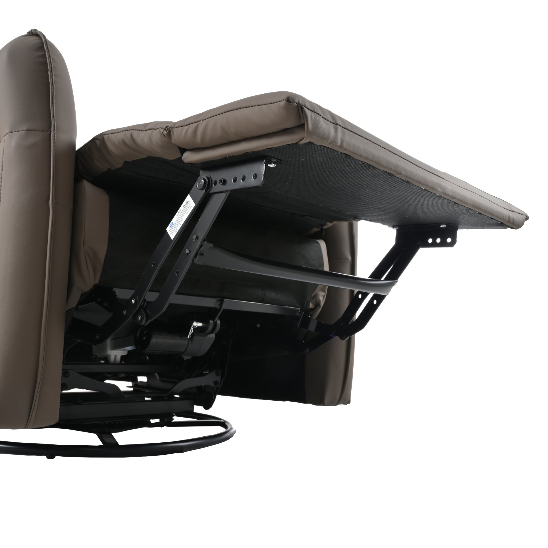29.92" 270 Power Swivel Rocker Recliner Chair, Electric Glider Reclining Sofa With USB Ports, Power Swivel Glider, Rocking Chair Nursery Recliners For Living Room Bedroom - Brown - Image 24