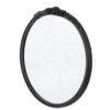 Round Hand Carved Rose Antique Mirror Frame, Wall Mirror For Live Space, Bathroom, Entryway Wall Decor - Black - Image 11