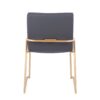 Dutchess - Contemporary Dining Chair (Set of 2) - Gold / Gray - Image 5