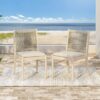 Cordoba - Dining Chair (Set of 2) Comfortable Armless Chairs - Beige - Image 19