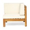 Oana - 2 Piece Loveseat Set With Acacia Wood Frame And Water Resistant Cushions - Beige - Image 5