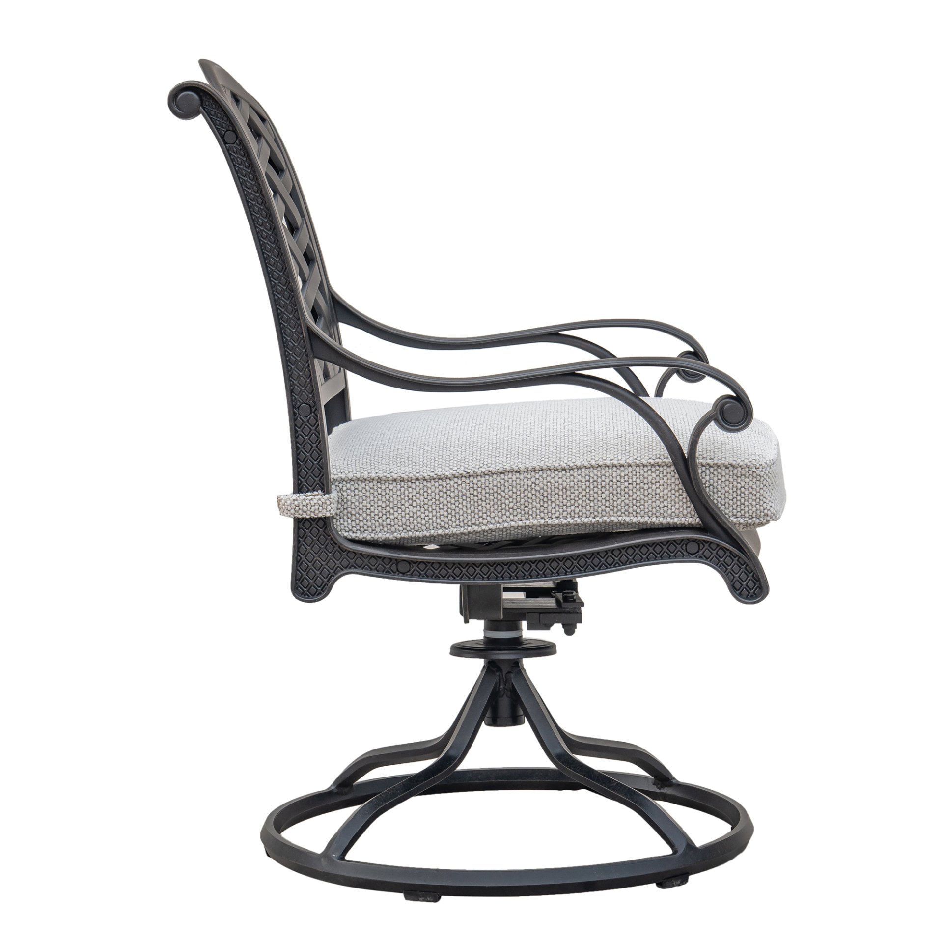 Durable Outdoor Dining Swivel Rockers With Cushions (Set of 2) - Sandstorm - Image 7
