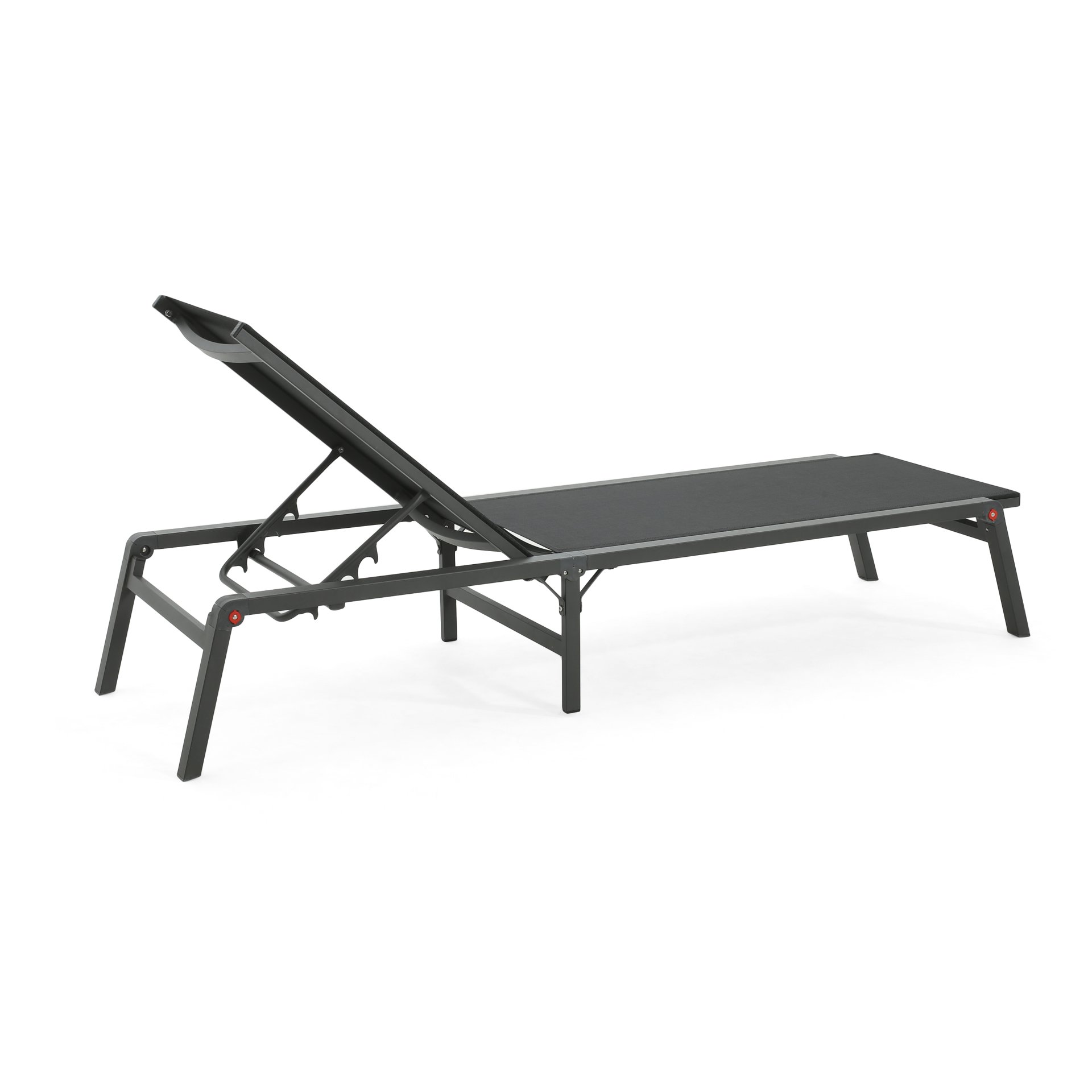 Westport - Outdoor Folding Lounge (Set of 2) - Black - Image 7