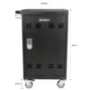 Mobile Charging Cart And Cabinet For Tablets Laptops 30 Device With Combination Lock - Matt Black - Image 17