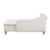 Chaise Lounge Indoor, Velvet Lounge Chair For Bedroom With Storage & Pillow, Modern Upholstered Rolled Arm Chase Lounge For Sleeping With Nailhead Trim For Living Room Bedroom Office - Beige - Image 21