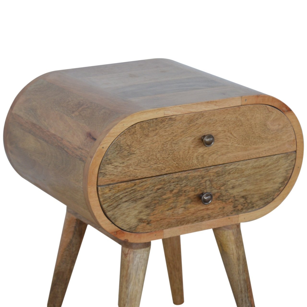 Circular Nightstand - Oak - Image 8