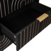 Modern 6 Drawer Dresser, Modern Dresser With Metal Handles, Storage Chest Of Drawer, Wide Dresser Drawer Organizers With Carving Design For Bedroom, Living Room, Hallway - Black - Image 15