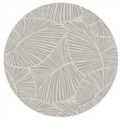 Curve - Round Rug - Silver