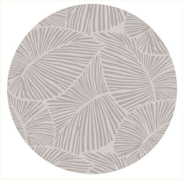 Curve - Round Rug - Silver