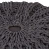 Shelby - Hand Knit Round Pouf - Slate Gray - Image 2