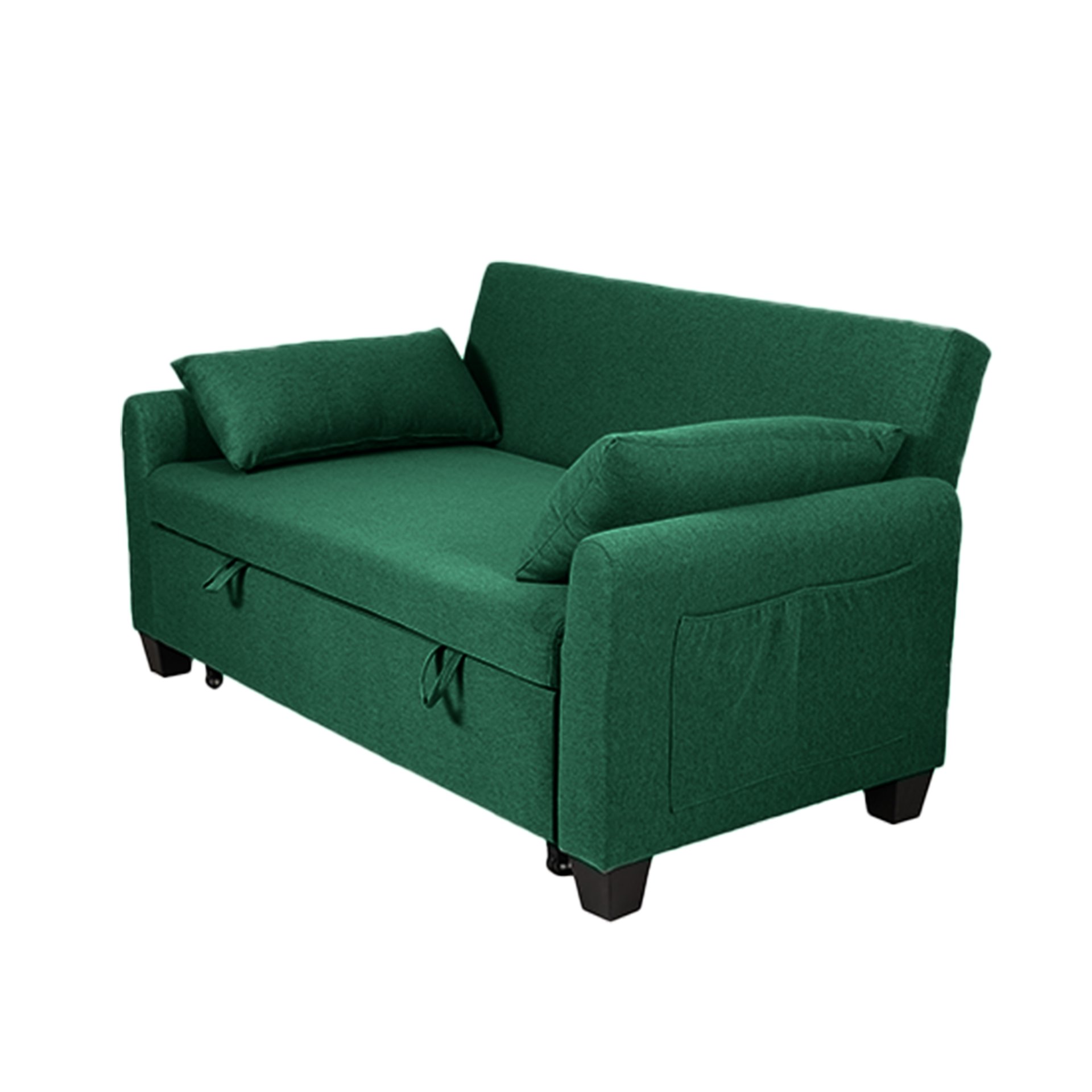 Balus - Extra Large 2 In 1 Sofa Bed With Storage Bag, Adjustable Backrest And Cushions - Green - Image 8