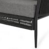 Hanford - Modern Club Chair With Woven Rope Design - Gray - Image 15