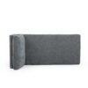 Upholstered Chaise Lounge With Iron Bracket Legs - Gray - Image 8