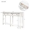 Hearth & Haven Daniel - Console Table With 2 Storage Drawers And Bottom Shelf For Living Room Entryway - Ivory - Image 3