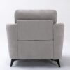 Callie - Woven Fabric Living Room Sofa, Loveseat, Chair (Set of 3) - Light Gray - Image 12