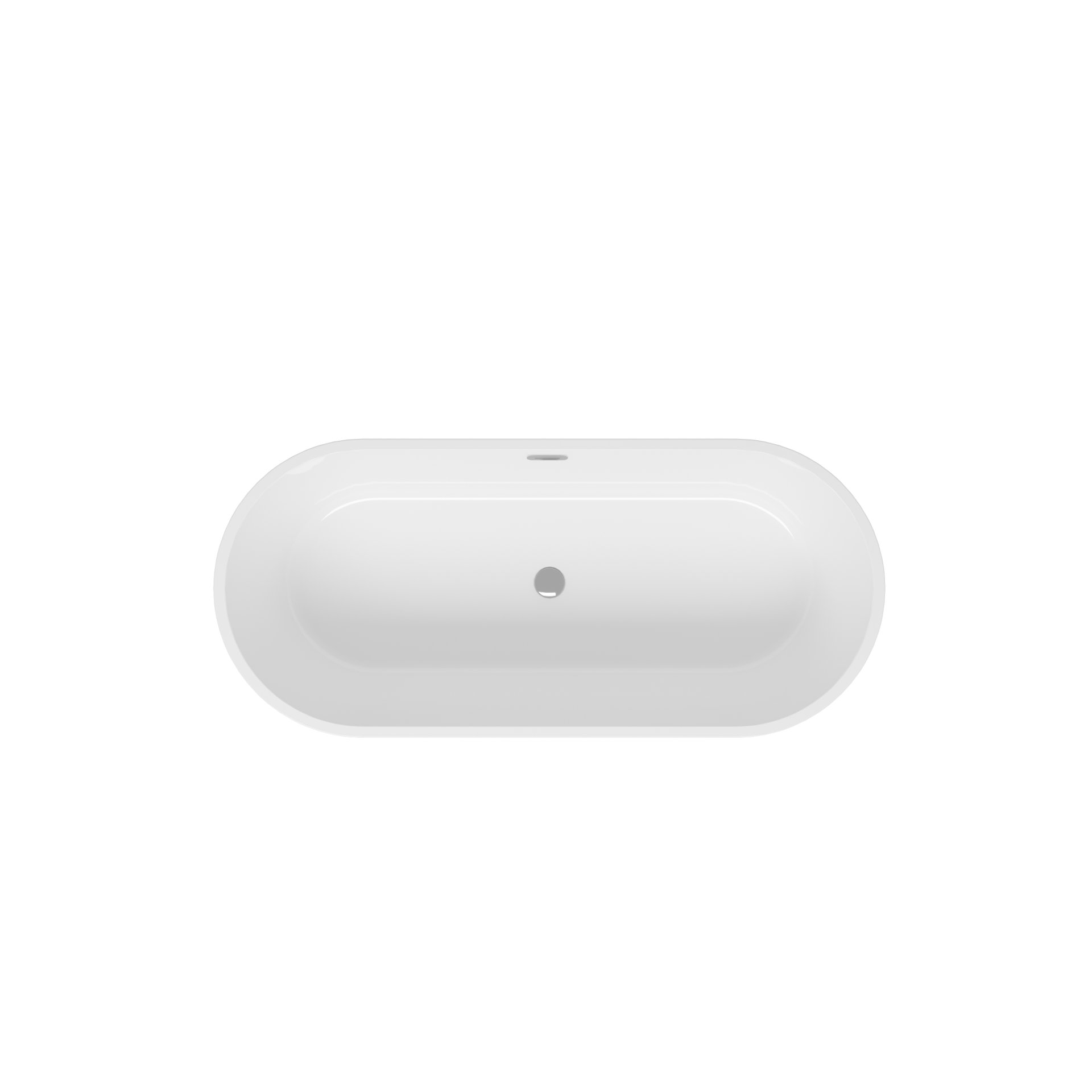 Freestanding Bathtub, Modern & Contemporary Design Soaking Tub With Toe-Tap Drain In Chrome And Classic Slotted Overflow - Glossy White - Image 8