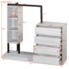 Wardrobe With 4 Drawers And 3 Shelves - White - Image 17