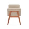 Elegant Tufted Ottoman - Beige / Brown - Image 4