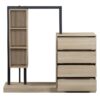 Wardrobe With 4 Drawers And 3 Shelves - Natural - Image 2