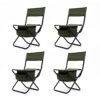 4 Piece Folding Outdoor Chair With Storage Bag, Portable For Camping, Picnics, Fishing - Green - Image 15