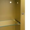 Rectangle Medicine Cabinet Mirror Bathroom Mirror With Storage Wall Mounted Medicine Mirror Cabinet With LED - Gold - Image 20