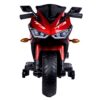 Kids 12V Motorcycle With Training Wheels, Manual Throttle, And Lighting Wheels For Boys And Girls Ages 3-6 - Red - Image 5