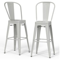 Fletcher - Metal Counter Height Stool (Set of 2) - White