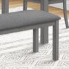Bench, Rectangular, Upholstered, Transitional Versatile Design - Gray - Image 8