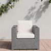 Aviara - Outdoor Club Chair Timeless Comfort With Plush Cushions - Gray Mix - Image 2